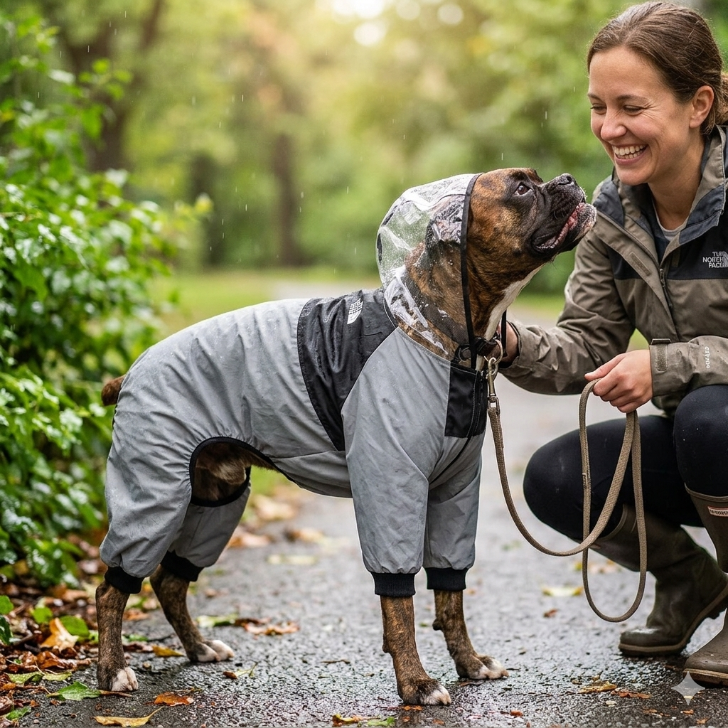 Reflective Waterproof Dog Raincoat – Lightweight & Comfortable
