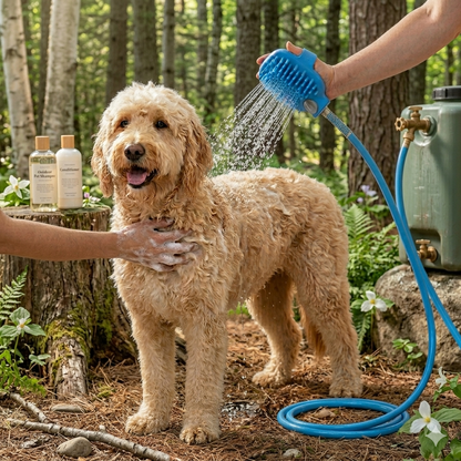 Outdoor Dog Bath Brush – Easy Pet Bath & Grooming Tool