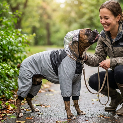 Reflective Waterproof Dog Raincoat – Lightweight & Comfortable