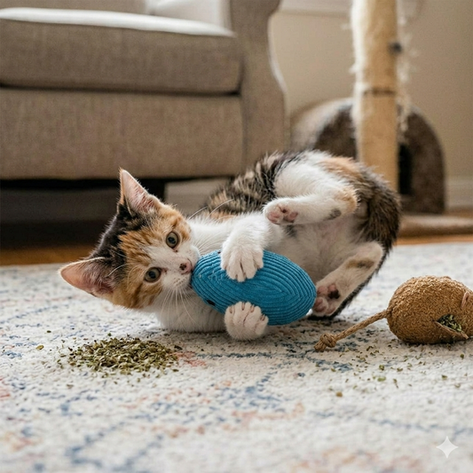 Catnip Mouse Toys for Cats (6 Pack)